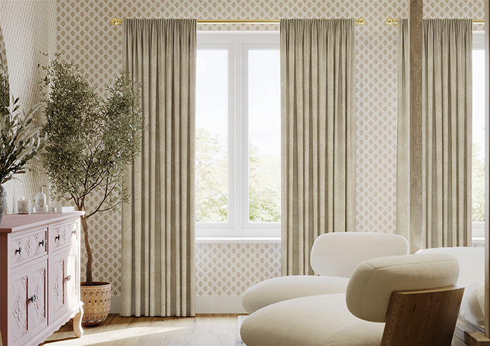 Florence Faux Suede, Mink Brown - Made to Measure Curtains - Image 3